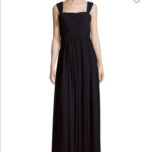 NWT Vera Wang chiffon navy gown dress- 10